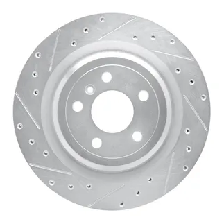 R1 Concepts EDZ-63140L Brake Rotor Drilled and Slotted Silver
